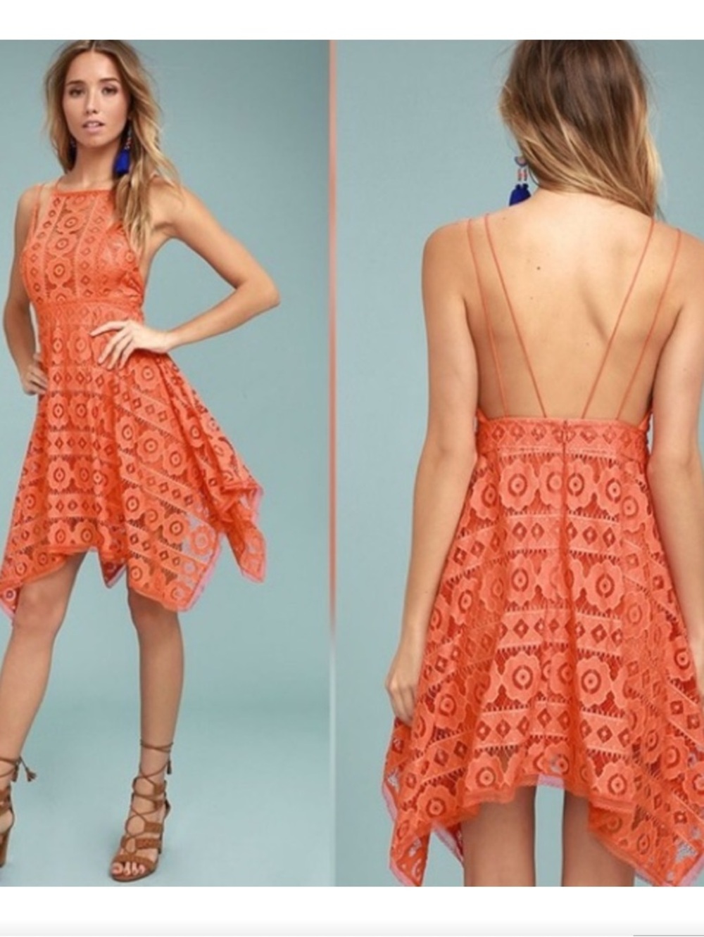 FREE PEOPLE JUST LIKE HONEY LACE DRESS